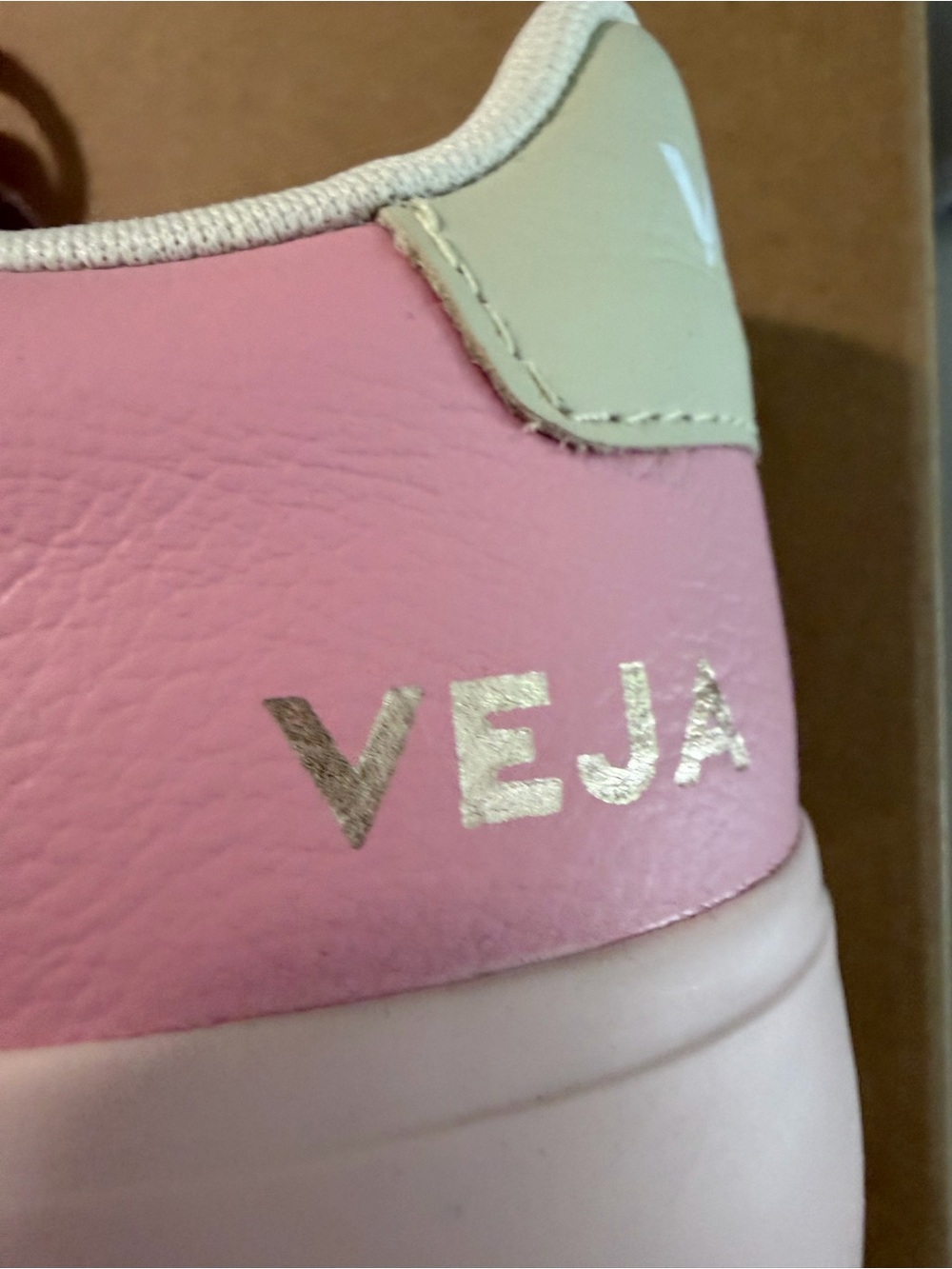 Veja Women's Pink Low-Top Sneakers with Hot Pink Laces - Picture 6 of 10